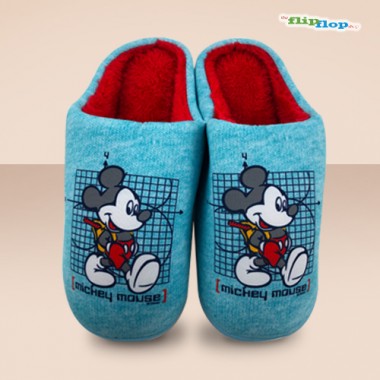 Mickey Mouse Slippers Boys Disney Mickey Mouse Home Slippers With Anti Slip  Size UK 7.5-13 Red - Online Character Shop