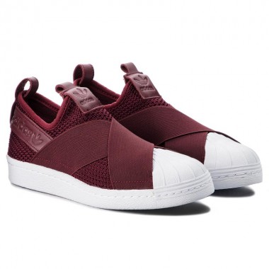 adidas slip on maroon