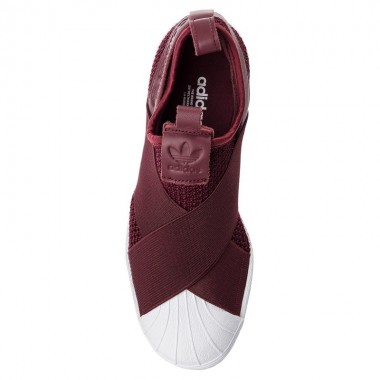 adidas superstar slip on maroon